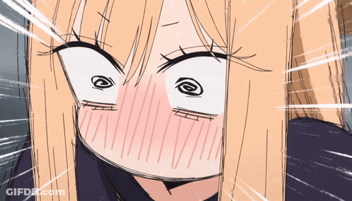 Blonde Girl Making Funny Face GIF