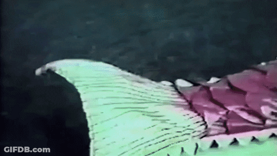 Blonde Girl Mermaid GIF