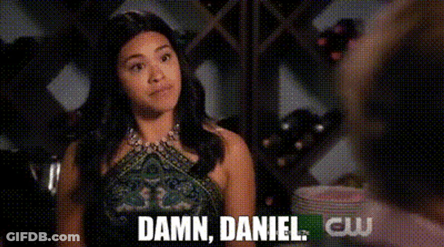 Blonde Girl Saying Damn Daniel GIF