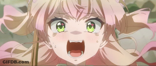 Blonde Girl Screaming With Mouth Wide Open GIF