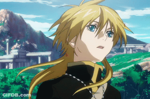 Blonde Girl Standing In Field GIF