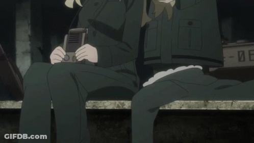 Blonde Girl Standing Next To Another Girl GIF