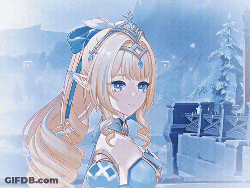 Blonde Girl Wearing Crown GIF