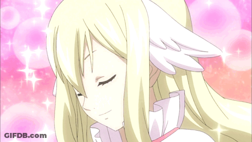 Blonde Girl With Star Eyes GIF