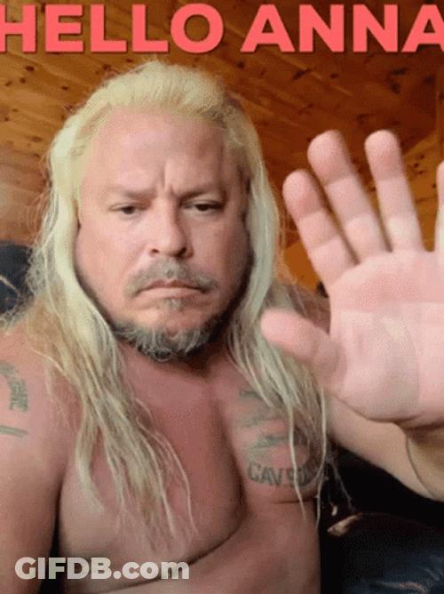 Blonde Guy Hello Anna GIF