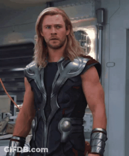 Blonde Hair Beard Man Black Shirt Silver Vest GIF