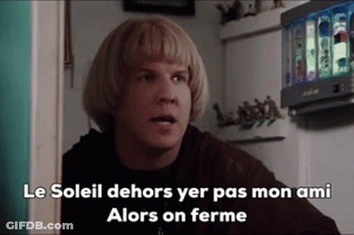 Blonde Hair Man Le Soleil Dehors Yer Pas Mon Ami GIF