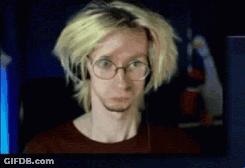 Blonde Hair Man With Glasses And Headset GIF