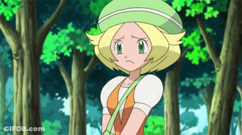 Blonde Haired Girl With Green Eyes In Forest GIF