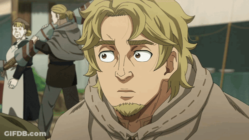 Blonde Haired Man With Beard Looking At Camera GIF