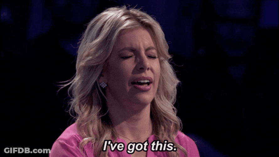 Blonde In Pink Will Do Confidence GIF