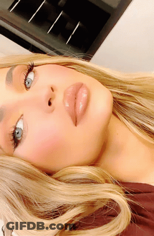 Blonde Kylie Jenner Close Up GIF