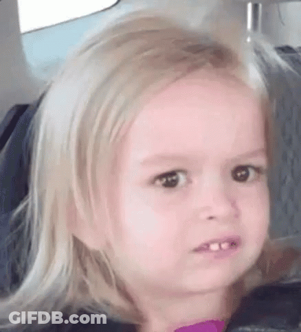 Blonde Little Girl Making Funny Face In Car Seat GIF