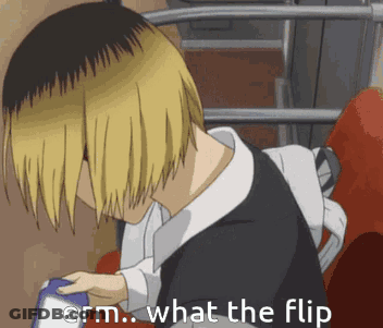 Blonde Man In Red Shirt Making Funny Face GIF