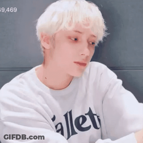 Blonde Man In White Ballet Shirt GIF