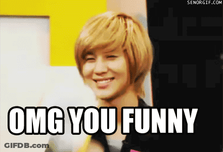 Blonde Man Smiling OMG You Funny GIF