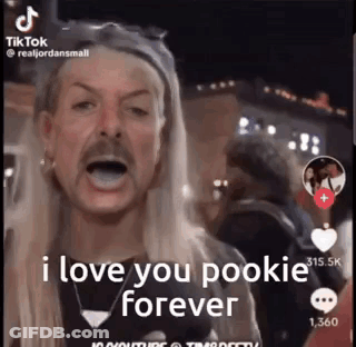 Blonde Mustache Man Says I Love You Pookie Forever GIF
