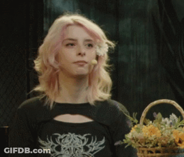 Blonde Surprise Wut Reaction GIF