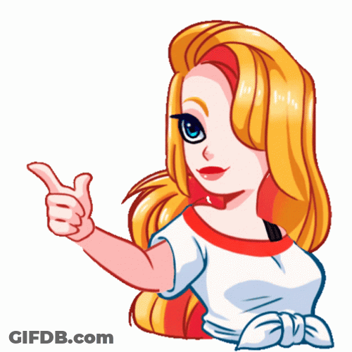 Blonde Woman Bang Bang GIF