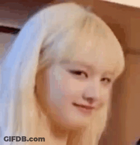 Blonde Woman Close Up GIF