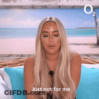 Blonde Woman Eyes Closed Just Not For Me GIF