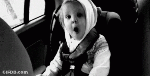 Blonde Woman Hands On Hips Making Funny Face GIF