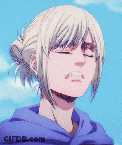 Blonde Woman In Blue Hoodie Eyes Closed GIF