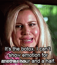 Blonde Woman In Car Says It's The Botox GIF