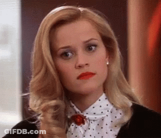Blonde Woman In Polka Dot Shirt And Black Jacket GIF