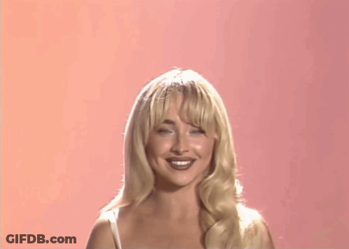 Blonde Woman In Yellow Shirt Clapping GIF