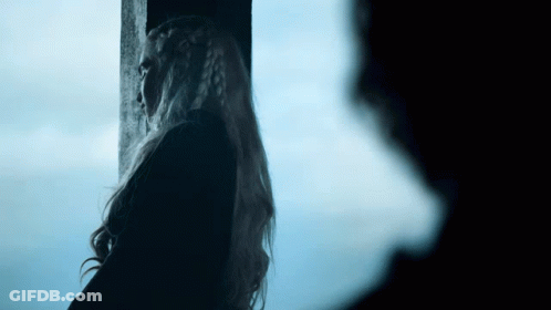 Blonde Woman Next To Man GIF