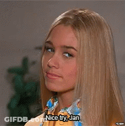 Blonde Woman Saying Nice Try Jan GIF