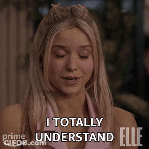 Blonde Woman Says I Totally Understand In Prime Ad GIF