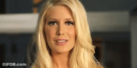 Blonde Woman Serious Face GIF