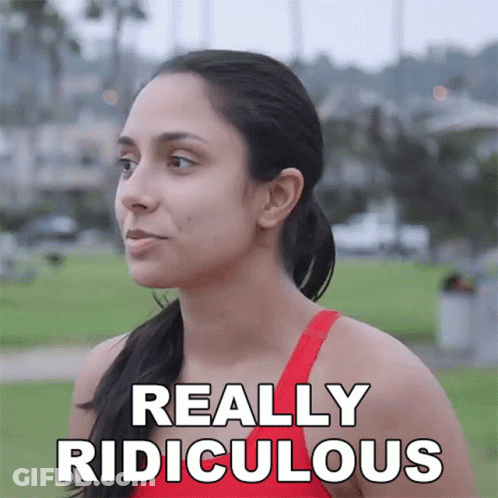 Blonde Woman Smiling It's Ridiculous GIF