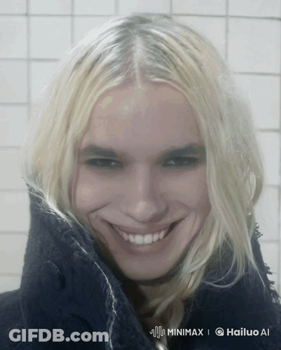 Blonde Woman Smiling Photo By Minimox GIF