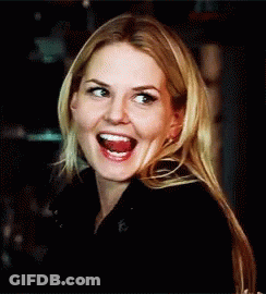 Blonde Woman Smiling Wide Open Mouth GIF