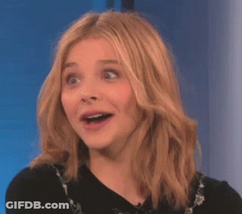 Blonde Woman Surprised Face GIF
