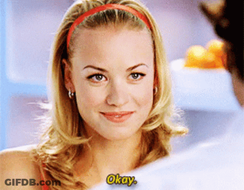 Blonde Woman With Red Headband Saying Okay GIF