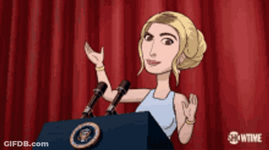 Blonde Woot Woot Girl GIF