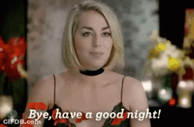 Blondie Girl Short Hair Have A Great Night GIF