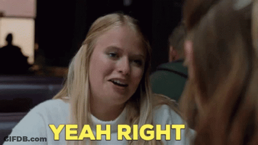 Blondie Girl Yeah Right GIF