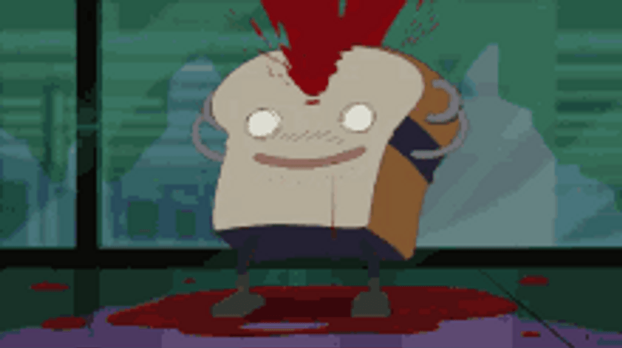 Blood C Bread Mental Breakdown GIF