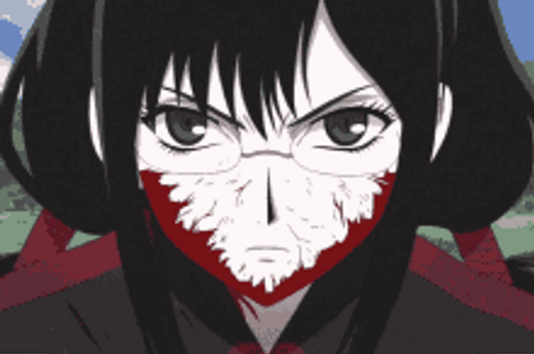 Blood C Saya Kisaragi Eye Changing GIF