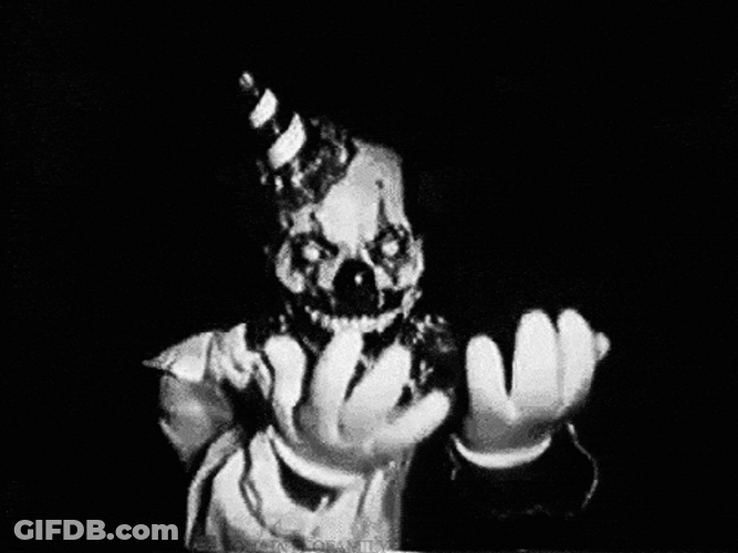 Blood Dripping Clown Scary GIF