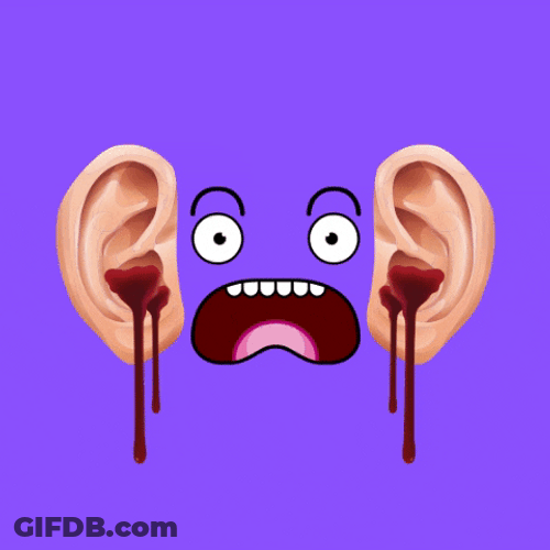 Blood Dripping From Ear Drums GIF