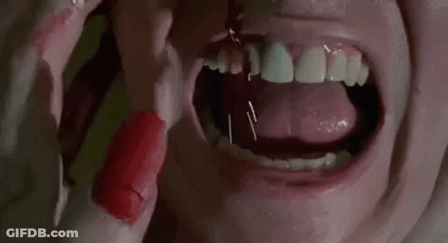 Blood Dripping From Face GIF