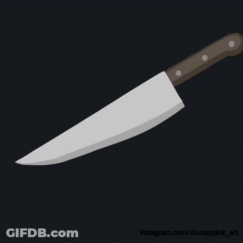 Blood Dripping From Knife GIF