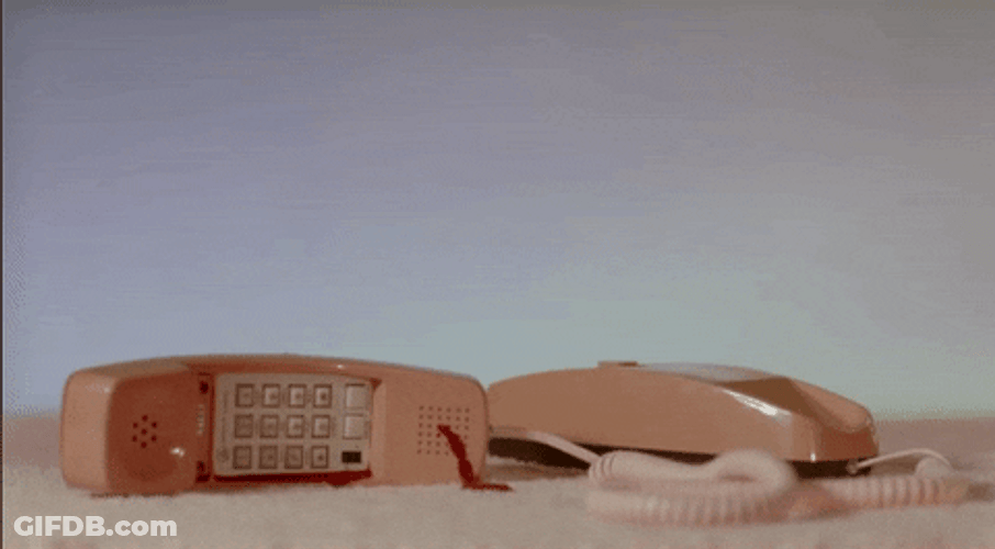 Blood Dripping From Telephone GIF