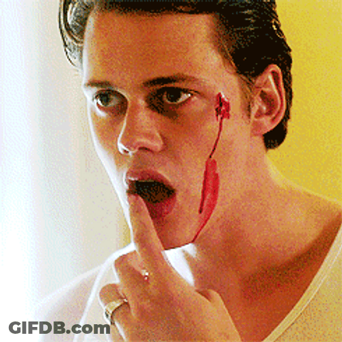 Blood Dripping Lick Lips GIF